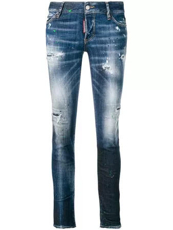 Dsquared2 Distressed Slim Jeans - Farfetch