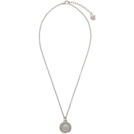 Versace: Silver Medusa Pendant Necklace | SSENSE