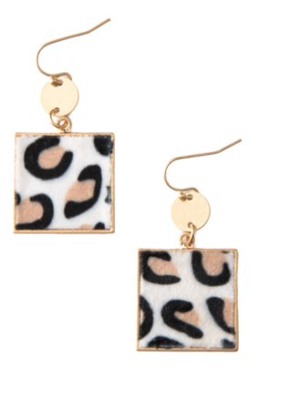 leopard earrings