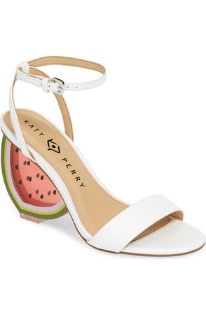 Katy Perry Petra Clear Watermelon Heel Sandal (Women) | Nordstrom