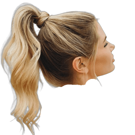 ombre blonde hair ponytail