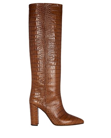 Paris Texas Croc-Embossed Knee-High Boots | INTERMIX®