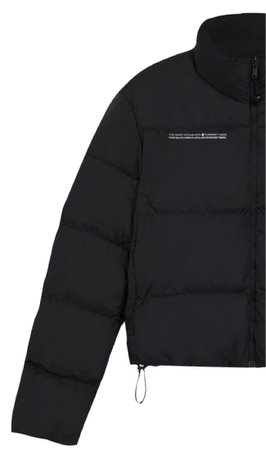black pangaia jacket half