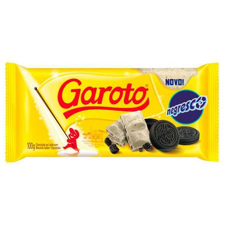 Chocolate Branco com Biscoito Negresco Garoto 100g - Mambo Delivery
