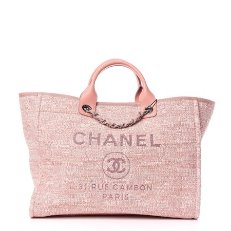 Chanel Deauville Tote Pink