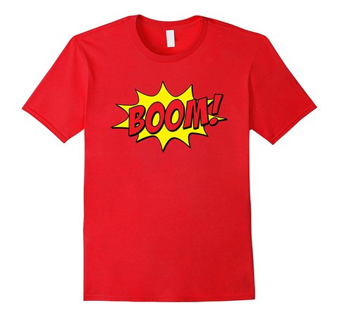 red boom shirt comic