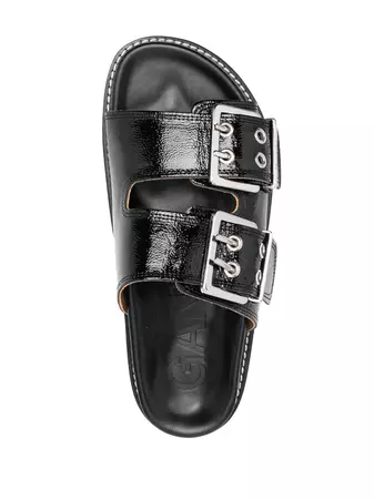 GANNI buckle-strap Sandals - Farfetch