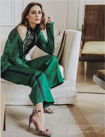 olivia palermo emerald velvet pantsuit - Google Search