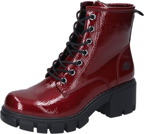 dark red lace up boots - Google Search