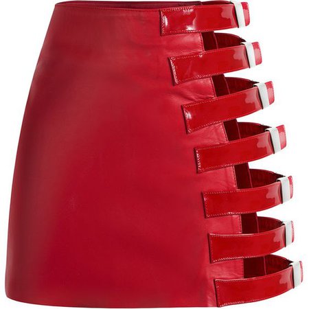 Red Leather Skirt