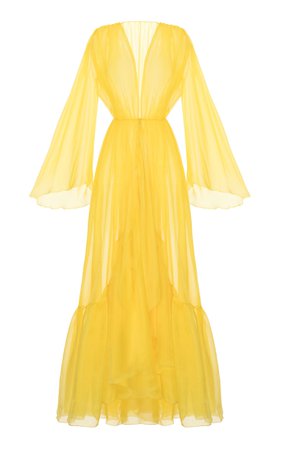 Yellow Chiffon Dress