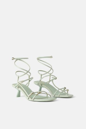STRAPPY MID - HEIGHT HEELED SANDALS-View All-DRESS TIME-WOMAN-CORNER SHOPS | ZARA United States