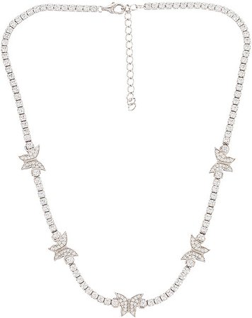 The M Jewelers NY Pave Butterfly Necklace
