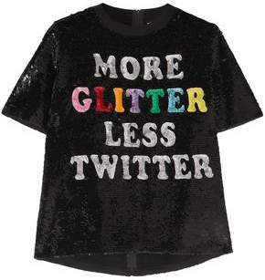 Sequined Cotton T-shirt