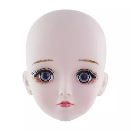 c1/3 BJD Boneka Kepala Cetakan dengan Kulit Putih dan Mata Set untuk BJD Boneka Diy Kustom Cosplay Boneka Membuat dan perbaikan|Boneka| - AliExpress