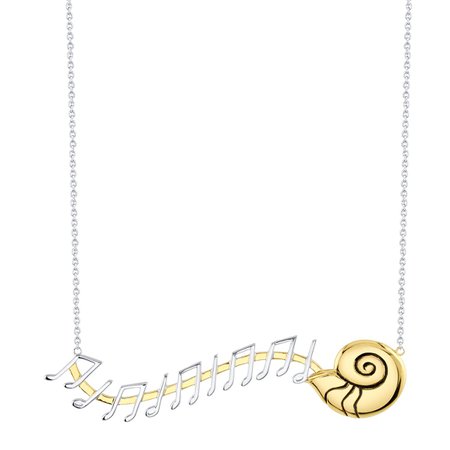 Disney X RockLove The Little Mermaid Ursula Shell Ariel Voice Music Note Necklace – RockLove Jewelry