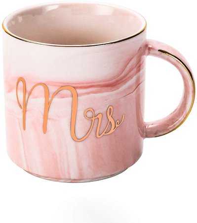 Amazon.com: Moeye Vogue Coffee Mug Ceramic Cup (Mable-Pink, 12Oz): Kitchen & Dining