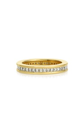 Petite Ivy 18k Yellow Gold Diamond Eternity Ring By Octavia Elizabeth | Moda Operandi