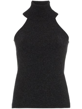 Jacquemus turtleneck knit sleeveless top £210 - Buy Online - Mobile Friendly, Fast Delivery
