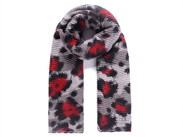 red grey scarf