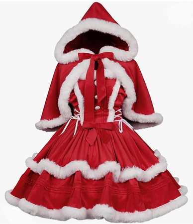Red Christmas lolita dress