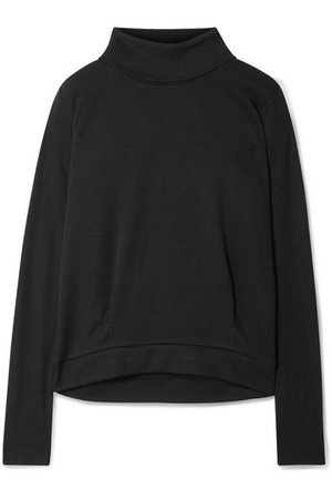 Alo Yoga | Clarity rib-trimmed jersey turtleneck sweatshirt | NET-A-PORTER.COM