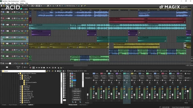 Music editing screen