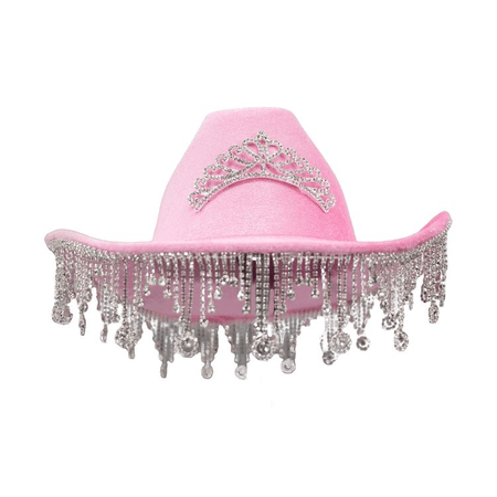 pink cowboy hat