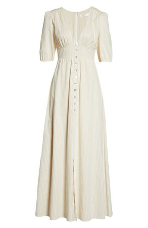 BELLEVUE THE LABEL Bianca Button Front Maxi Dress | Nordstrom