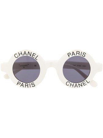 Chanel Pre-Owned Solglasögon Med Logotyp - Farfetch