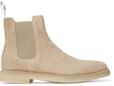 Suede Chelsea Boots - Sand