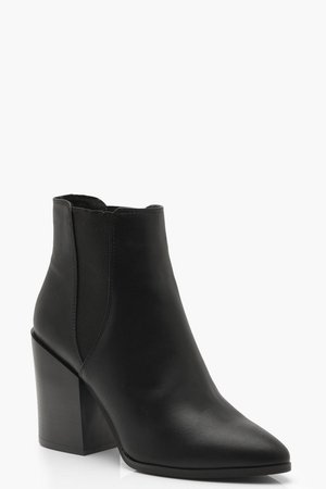 Pointed Chelsea Style Western Boots | Boohoo
