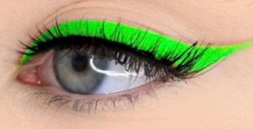 neon green eyeliner