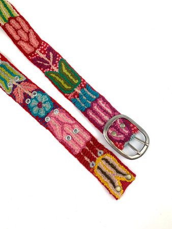 Peruvian embroidered belt. Women belt. Woven belt. Gifts for | Etsy