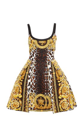 Flounced Printed Dress from Versace