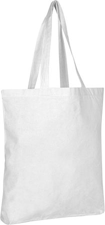 100% Eco Friendly Cotton Canvas Reusable Grocery Plain Tote Bags Set BagzDepot (24 Pack, White) : Amazon.ca: Home