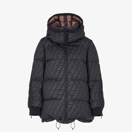 Ski jacket in black nylon - SKI JACKET | Fendi