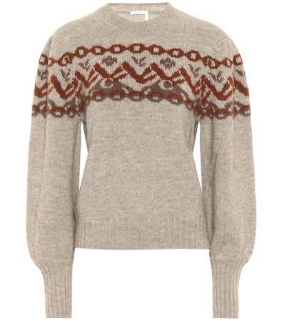 Chloé - Fair Isle alpaca-blend sweater | Mytheresa