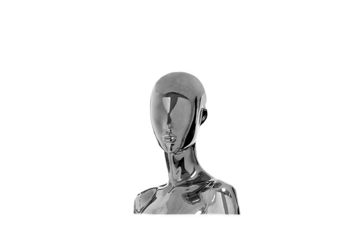 Mannequins- woman silver head
