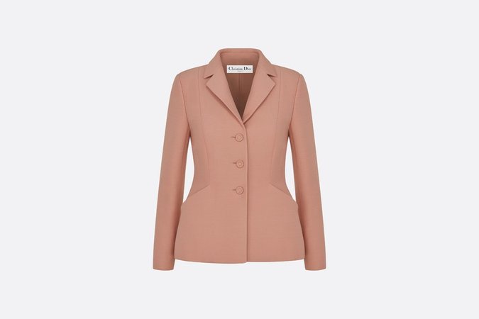 Pink Lightweight Wool and Silk Single-Breasted Bar Jacket - Ready-to-wear - Women's Fashion | DIOR