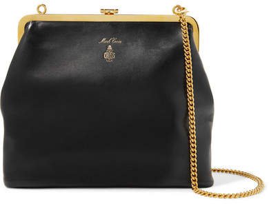 Susanna Leather Shoulder Bag - Black