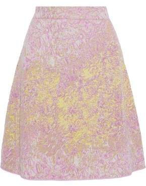 Metallic Jacquard-knit Skirt