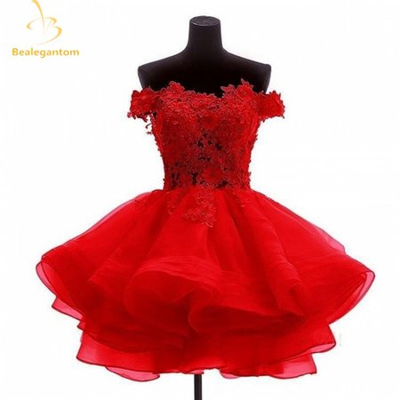 Bealegantom New Mini A Line Short Homecoming Dresses 2018 With Organza Appliques Prom Party Dresses Graduation Dress QA1110-in Homecoming Dresses from Weddings & Events on Aliexpress.com | Alibaba Group