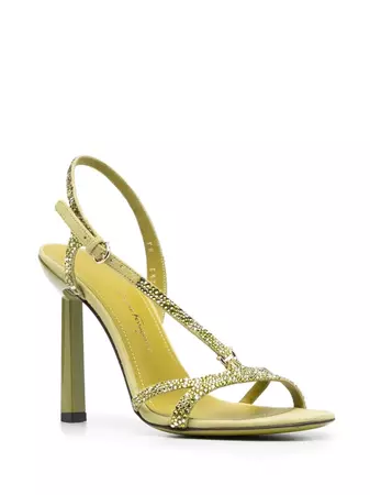 Ferragamo Gancini rhinestone-embellished Sandals - Farfetch