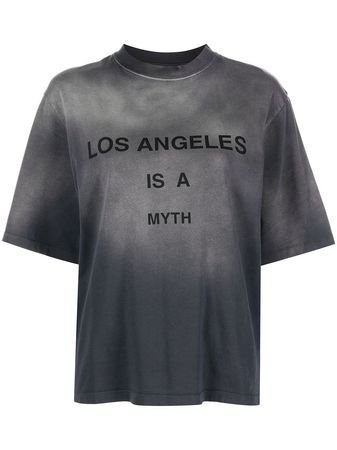 ANINE BING slogan-print short-sleeve T-shirt