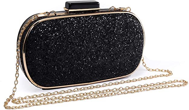 formal black clutch purse