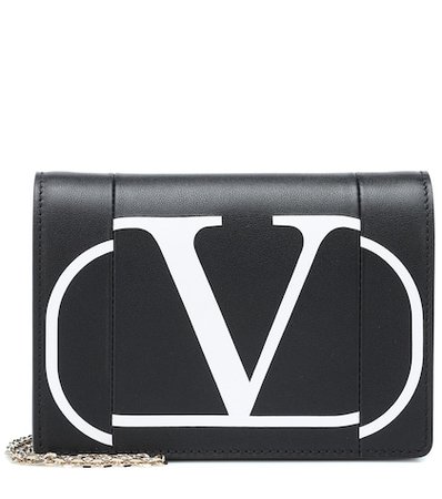 Valentino Garavani Go Logo leather shoulder bag