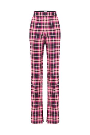 RYDER PANT CHECK in Magenta