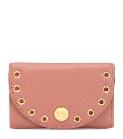 Kriss embellished leather wallet