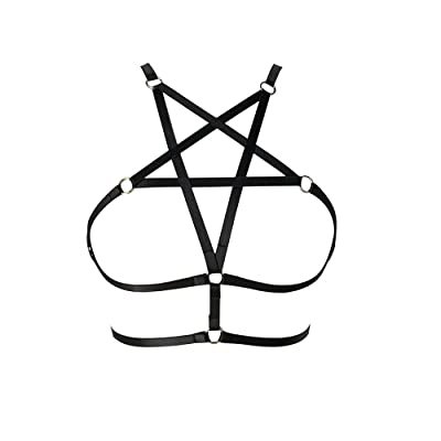 LIVE4COOL Women Harness Elastic Cupless Cage Bra Adjustable Hollow Out Strappy Crop Top Sexy Strap Belt | Buy Products Online with Ubuy Colombia in Affordable Prices. B07KWNV4WB